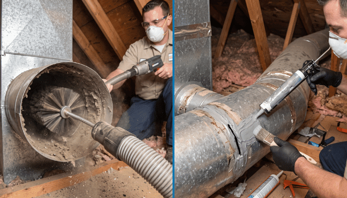 Duct Cleaning Vs Duct Sealing