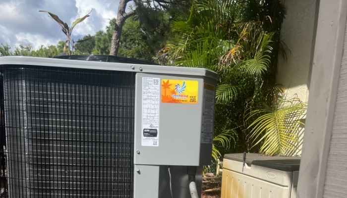 Hvac Unit With Goodwind Sticker 1